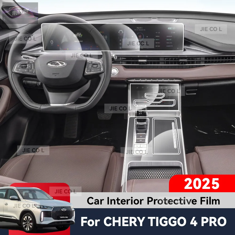 

For CHERY TIGGO 4 PRO 2025 GPS Navigation Central Control Screen TPU Navigation Anti Scratch Interior Protection Film Accessorie