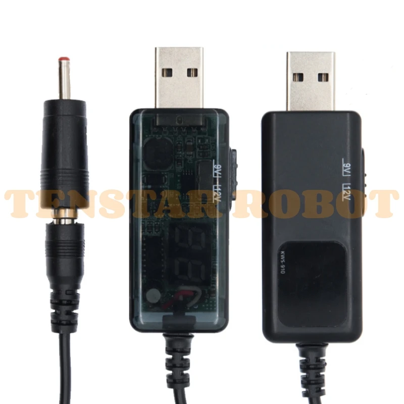 USB Boost Converter DC 5V to 9V 12V USB Step-up Cable + 3.5x1.35mm Connecter For Power Supply/Charger/Power Converter