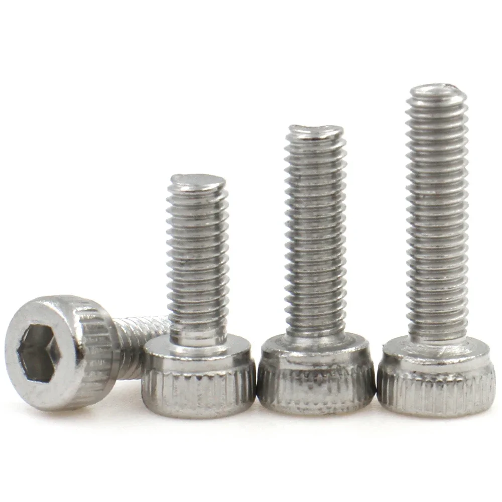 10/20/50/100pcs M1.4 M1.6 M2 M3 M4 M5 M6 DIN912 304 A2-70 Stainless Steel Hexagon Hex Socket Cap Allen Head Bolt Screw L=2-50mm