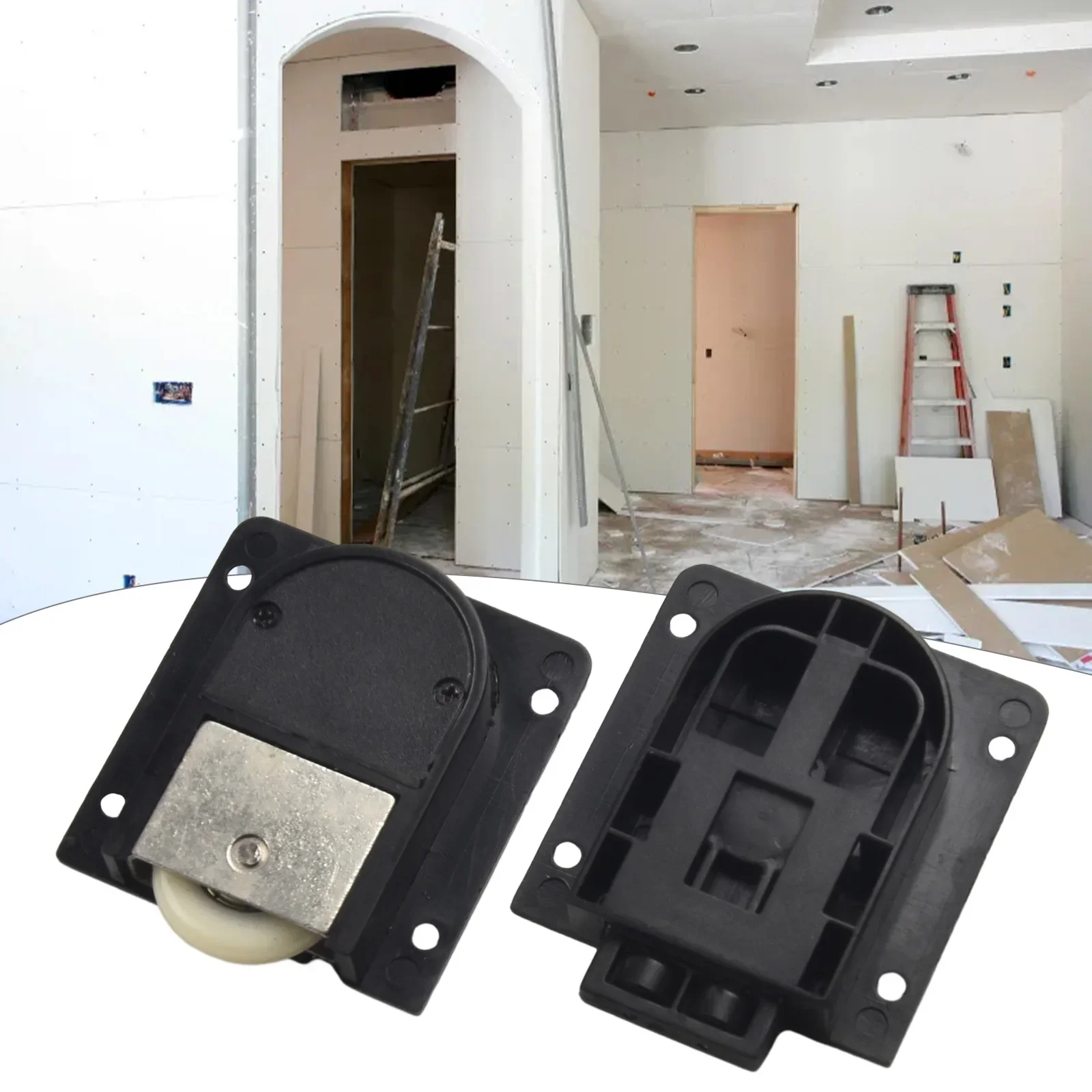 Pulley Wardrobe Pulleys With Bearings 1PCS Not Easy To Rust Quiet Sliding Door Wheel Stainless Steel Brand New