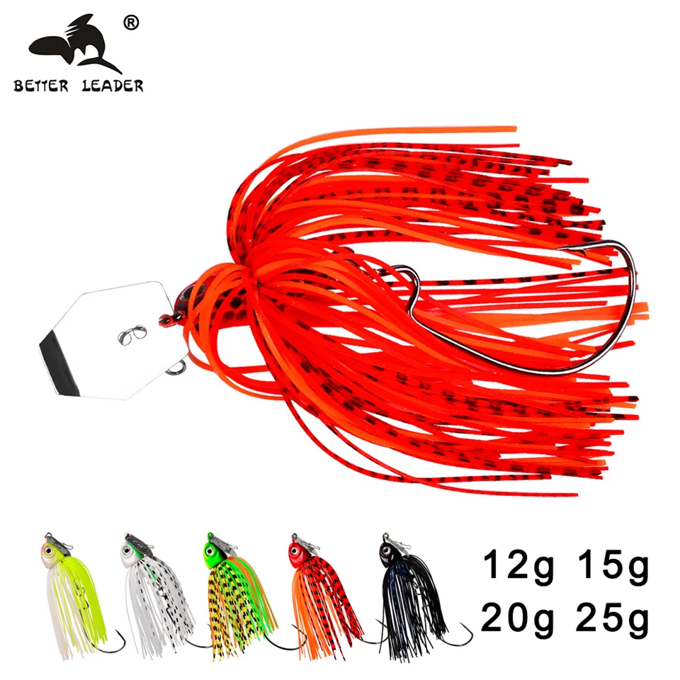 

Better Leader Chatterbait Spinnerbait Fishing Lure 12g 15g 20g 25g Sinking Buzzbait Swimbait With Rubber Skirt For Pike Walleye