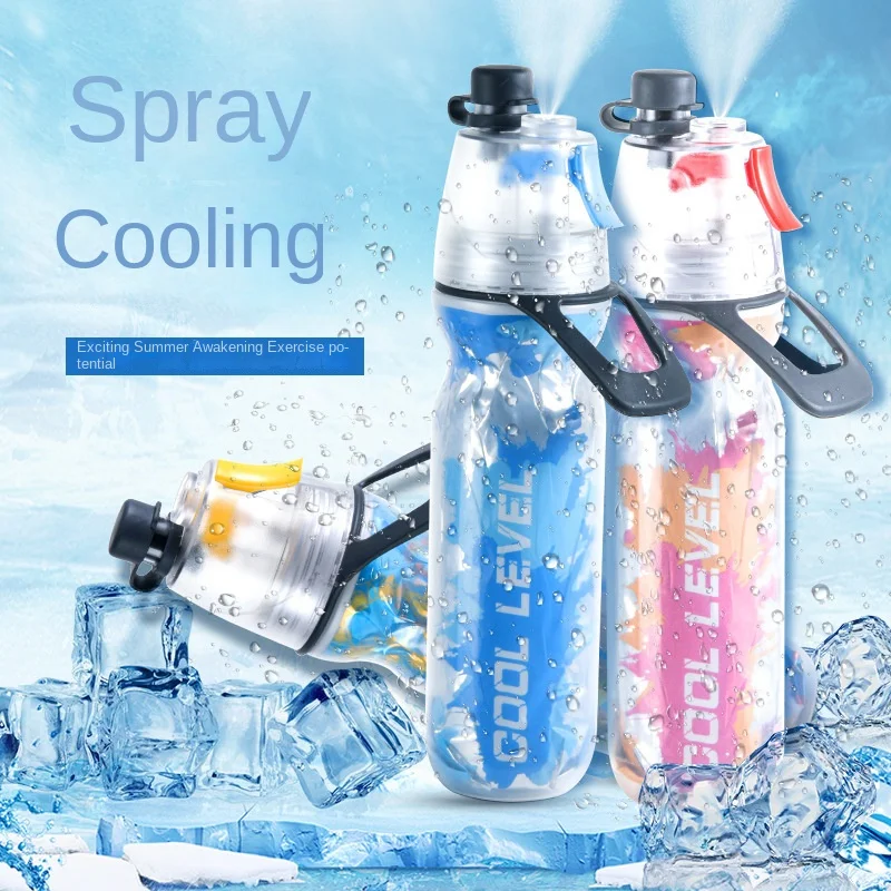 

Water Bottle Sport Meet Cycling Cold Spray Cup Portable Outdoor Drinking Container Hiking Camp Travel Kettle Adult Kids 500ml