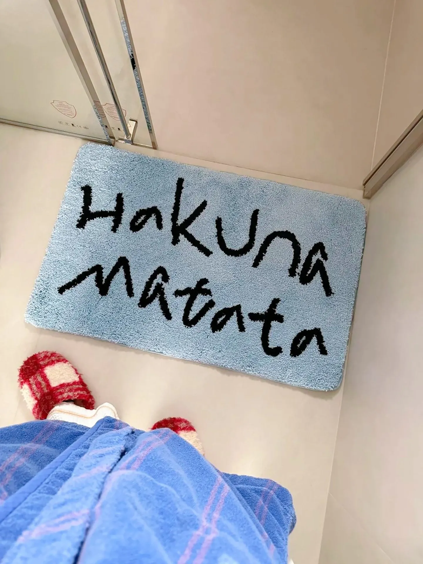 ins Korean simple bedroom imitation velvet carpet household door mat thickened bathroom absorbent non-slip floor mat