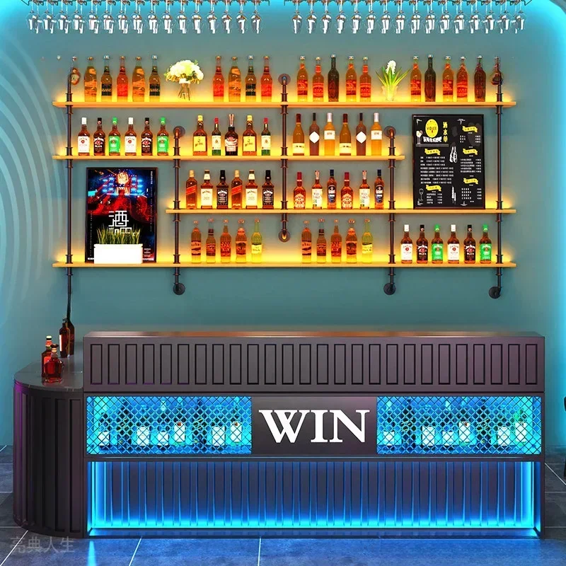 TAO Shelves Modern Bar Cabinet Cellar  Luxe Liquor Restaurant Refrigerated Wine Storage Drink Showcase Holder Mesas Furniture
