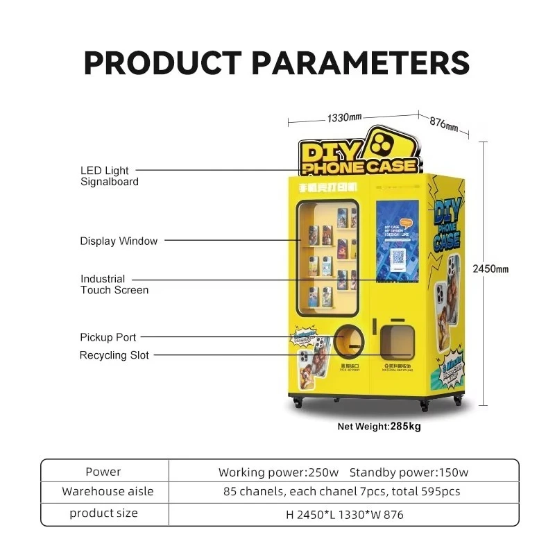 Nova venda quente automática impressora de caso do telefone móvel equipamentos de venda automática diy personalizado caso do telefone móvel máquina de venda automática