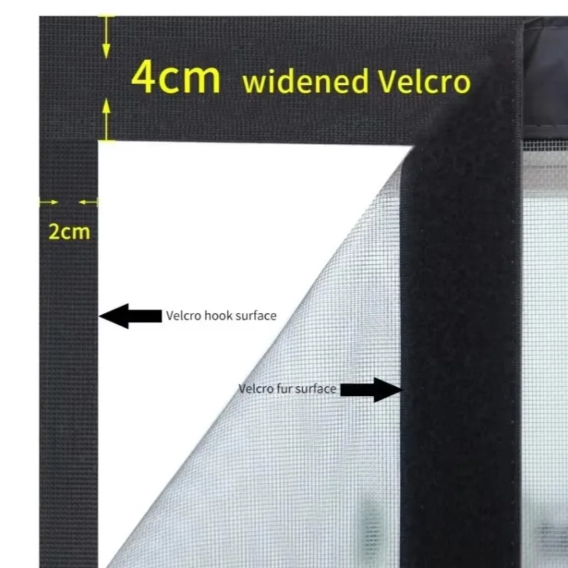 Magnetic Door Screen Custom Size Mosquito Net Curtain Fly Insect Automatic Closing Invisible Mesh for Kitchen Indoor Living Room