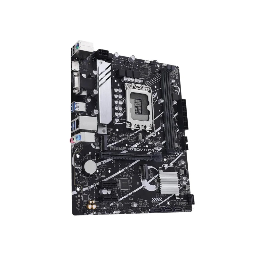 ASUS PRIME B760M-K Motherboard DDR4 Support 12th 13th Gen Intel Core I7 I5 I3 Pentium Celeron LGA 1700 CPU Socket ATX Form Facto - view 3