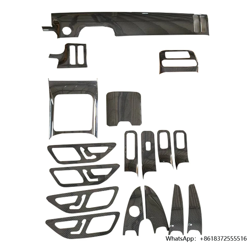 

Dry Carbon Fiber Car Interior Trim Kit for S-class W223 Dashboard Panel Gear Panel Air Vent Carbon Trim