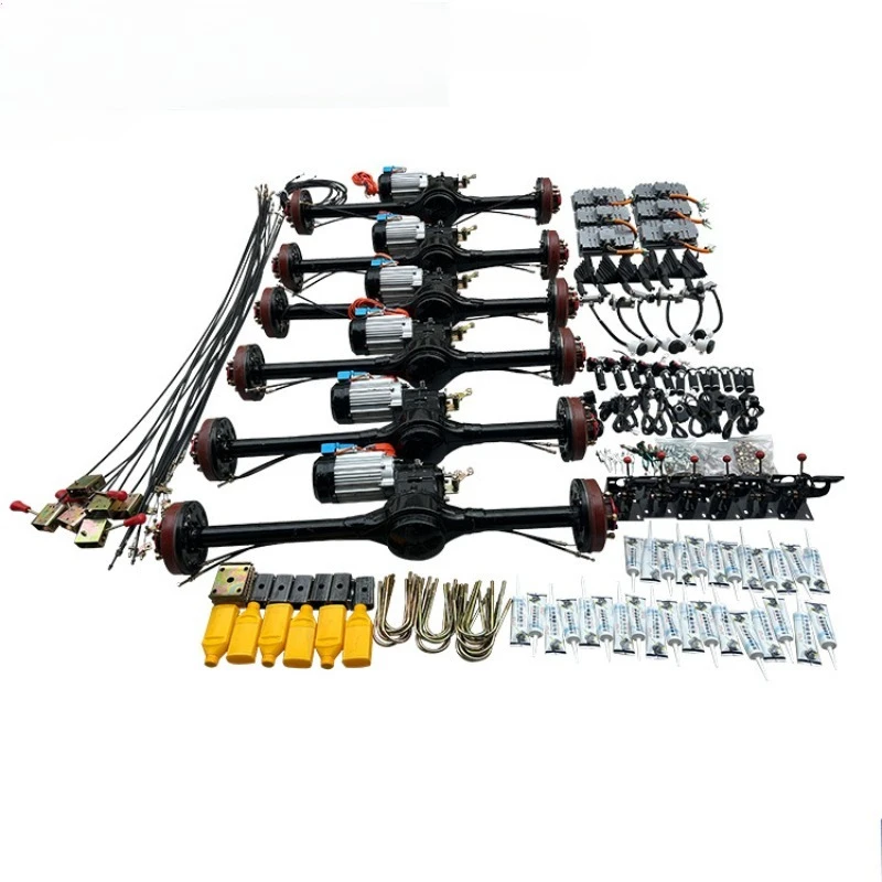 

Four-wheel electric vehicle drum brake front and rear axle assembly full set of accessories plus heavy duty front axle rear