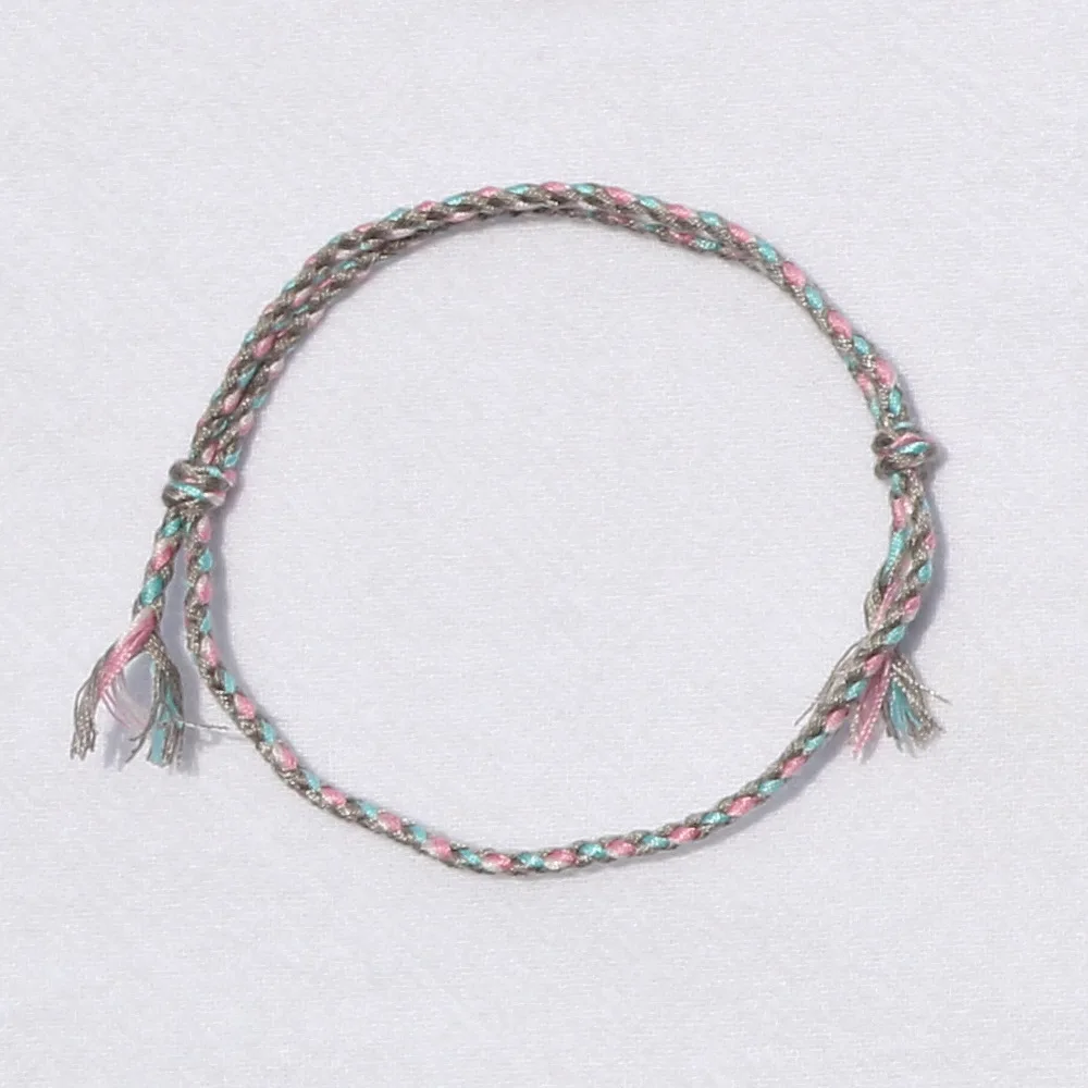 Einfarbiges Geflochtenes Baumwollseil-Armband für Männer, Retro Tibetisches Handgefertigtes Mehrschichtiges Armband für Frauen, Modisches Schmuckzubehör – Detail 16