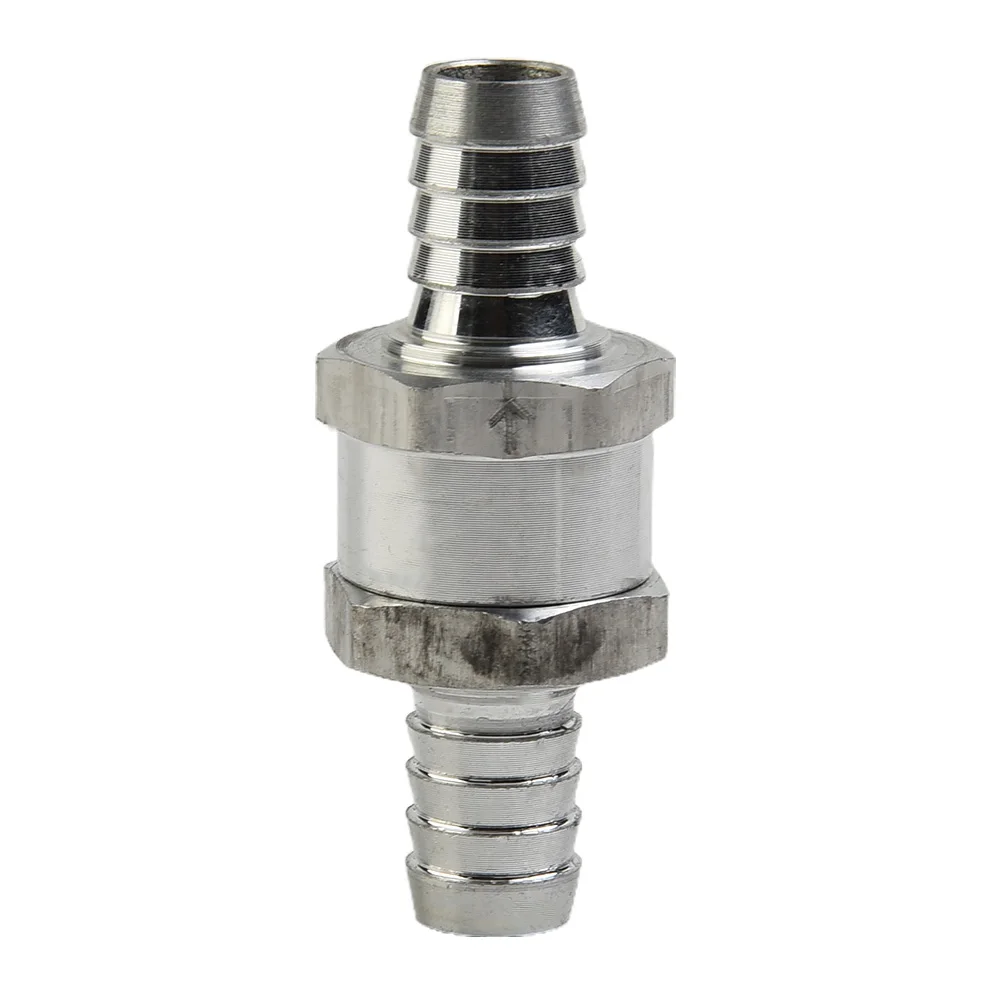 1PCS Check Valve Tool Non Return Valve Single Way Inline 6/8/10/12mm Fuel Air Water Pipe Tube Hose Aluminum Prevent Oil Leakage
