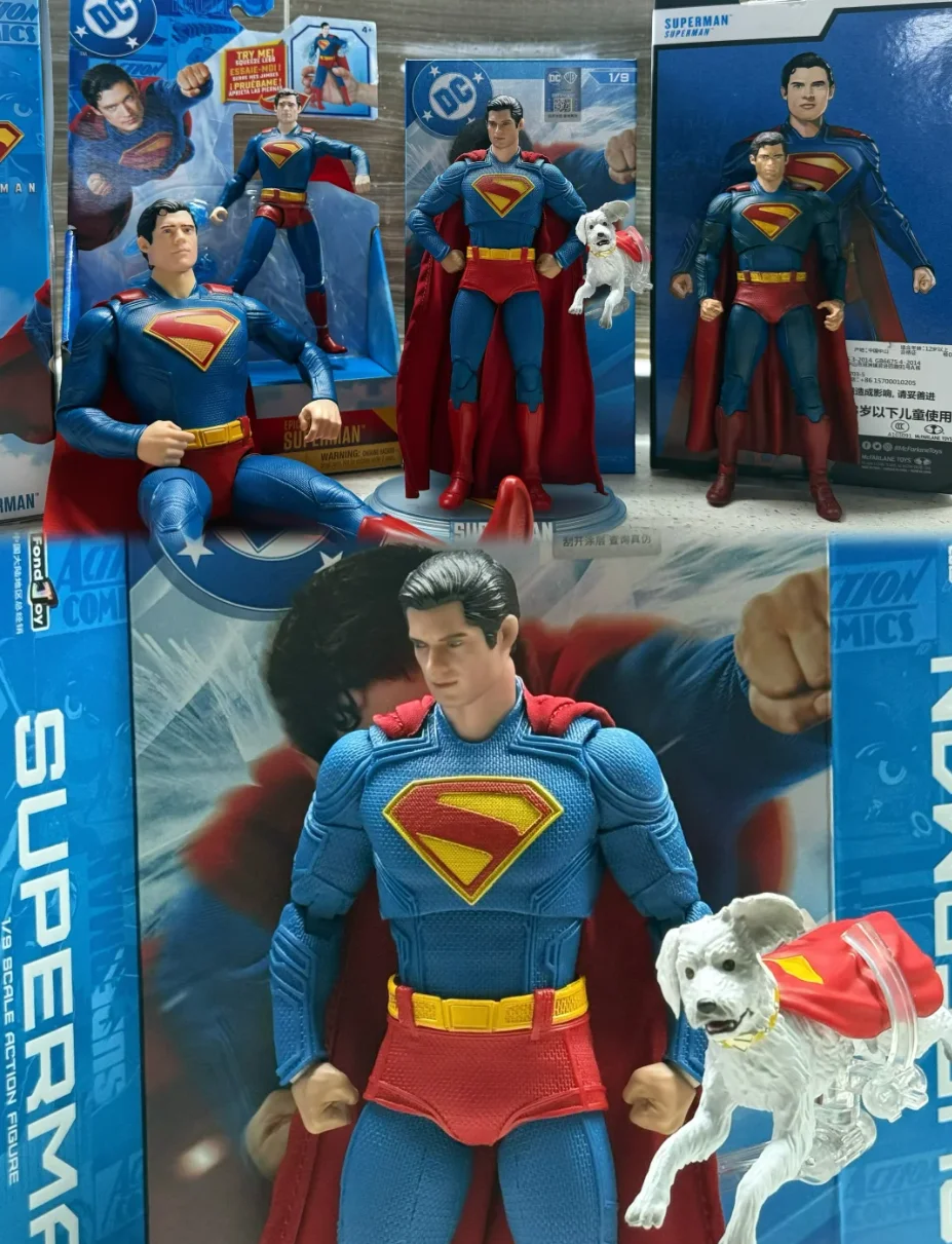 

100% Original Fondjoy Superman Action Figuredc 19cm Lex Luthor Justice League Superman Krypto Action Figures Superhero Toy