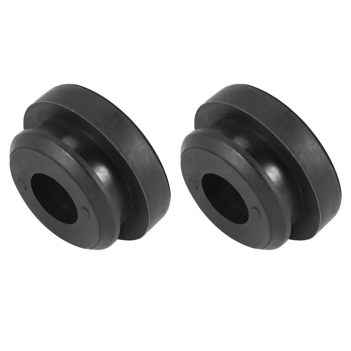 2PCS Radiator Assembly Upper Insulator Mounts Bushing Rubber Black Fit for Accord