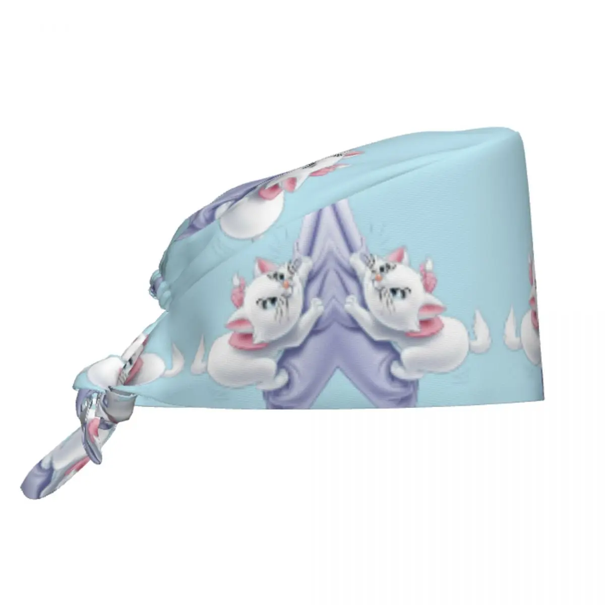 Custom The Aristocats Scrubs Cap Surgical Hats Women Men 	  Marie Cat Painting Operating Room Cap Nursing Cap Lab Works Hat