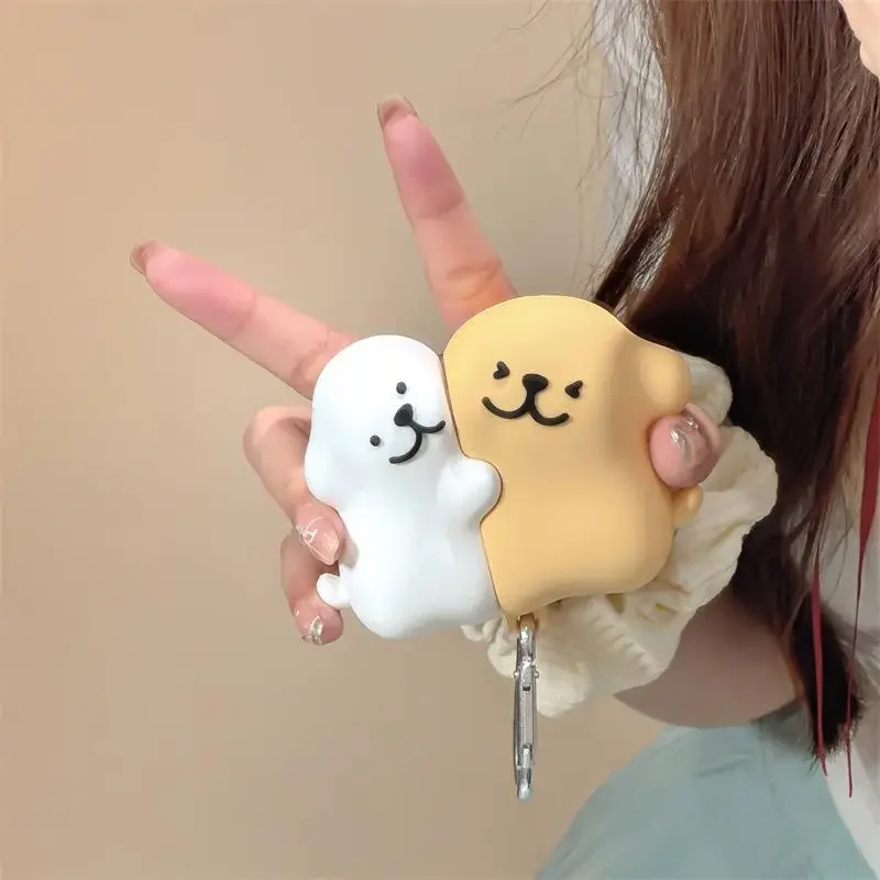 Kawaii Dog Bluetooth Earphone Protective Case Airpods Pro Airpods 2 1 Airpods4 3 Silicone Soft Shell Creative Cartoon Girl Gift