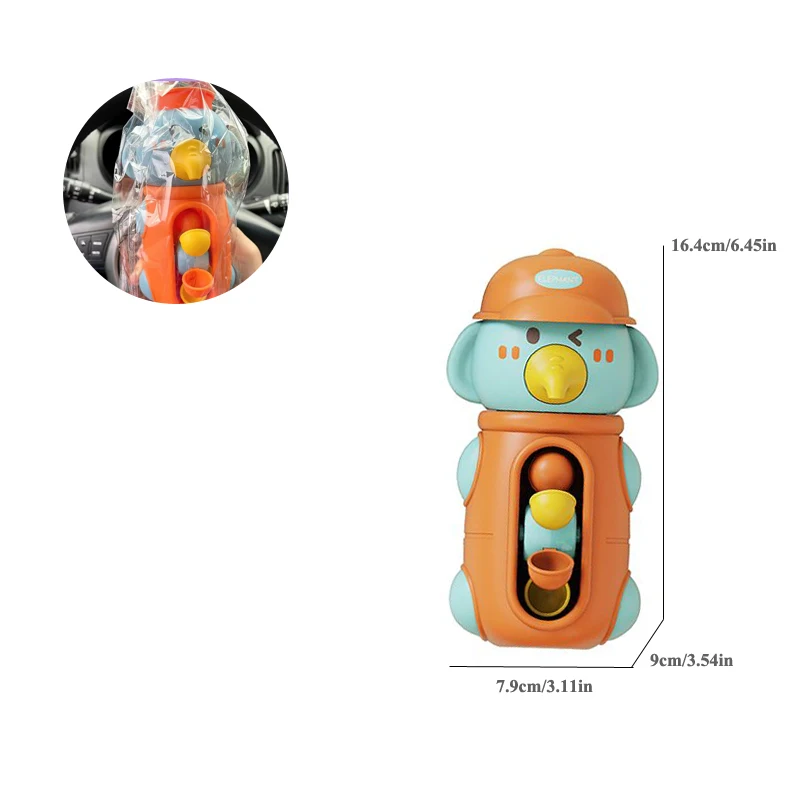 Bonito pato/elefante bebê jogar girador com sucção hower brinquedos de banho crianças água jogar girador waterdol jogos para criança banheiro