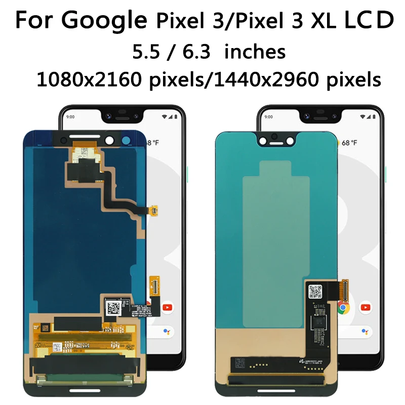 Test AMOLED For Google Pixel 3 XL 3XL LCD Display Touch Digitizer For Google Pixel 3 Pixel3 LCD Screen Replacement