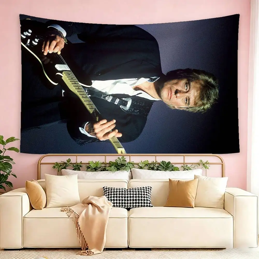 J-Johnny H-Hallyday Singer  Flags Wall Hanging Tapestry Outdoor Garage Room Decorative flag Background Blanket