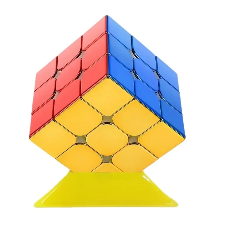 [Socube] SengSo Metal 3x3 Magnetic Golden Cubo Metal Magic Cube Puzzle Speed Cibe Rubix M3 3x3 Magico CuboCibo Toy