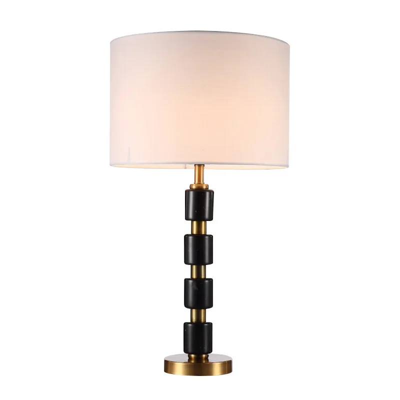 

Modern simple marble table hotel model room lamp living room bedroom bedside study lamp post-modern lighting
