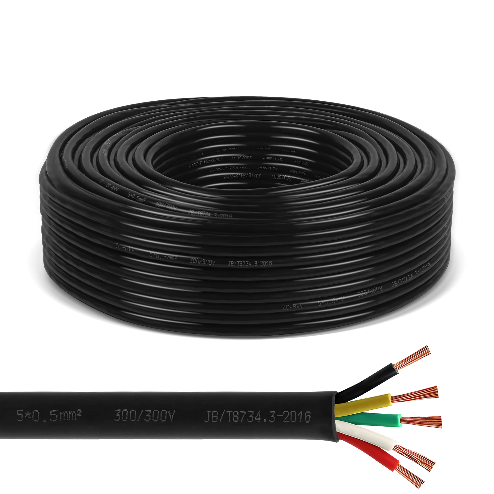 AOHEWEI Cable 5/7/13 Core 30/50/100m Vehicle Cable For Lorries Caravans Pkl Industry Trailer Accessories