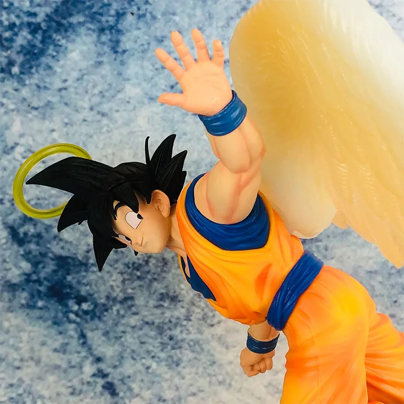 28cm Dragon Ball GK Angel Wukong Wings Toriyama Akira Anime Peripheral Action Doll Scene Handmade Model Statue Ornament giftstoy