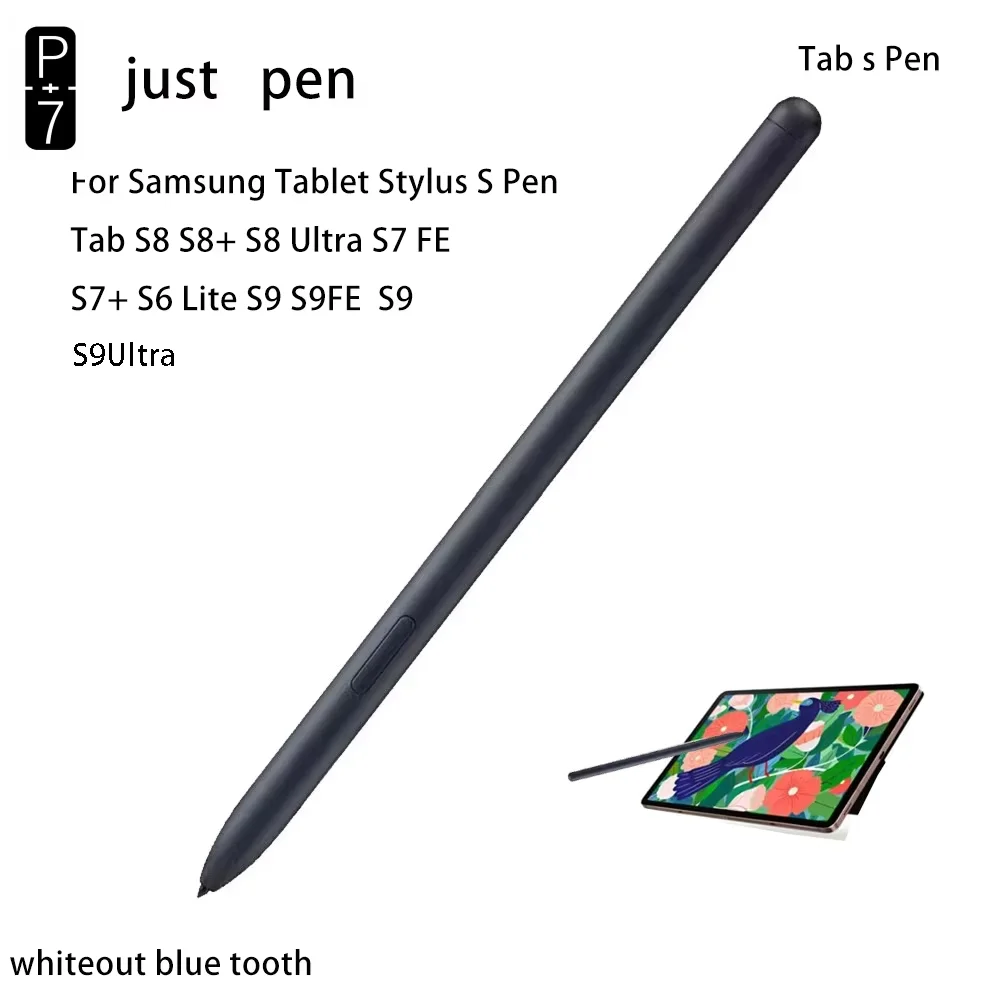 P+7 Tablet Pen Stylus Touch Pencil S Pen for Samsung Galaxy Tablet Tab S8 S9 S9FE S7 FE S6 Lite S8+Touch PEN Without Bluetooth