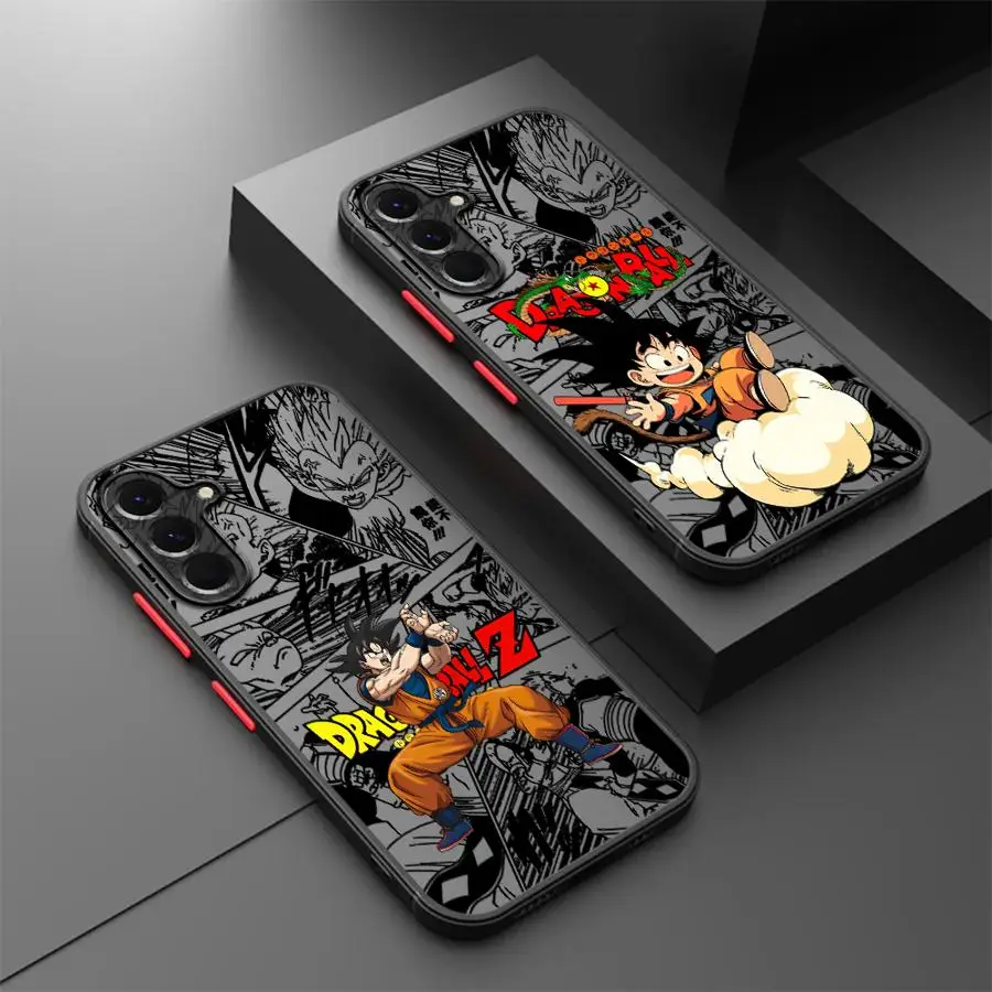 Dragon Ball Cool Son Goku funda para Samsung Galaxy A53 A24 A54 A36 A21s A73 A35 A33 A25 A26 A34 A52 A56 funda trasera para teléfono