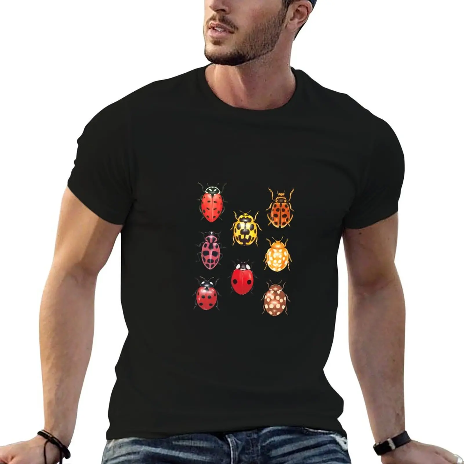 

luxury Ladybug species shirts t t shirt funny T-Shirt graphic man for man