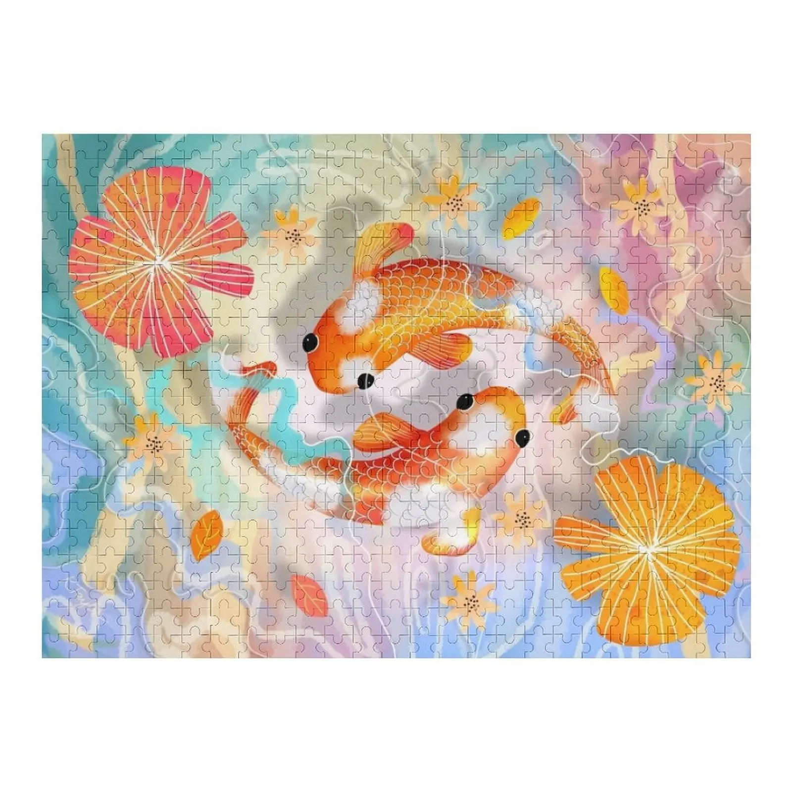 

Калейдоскоп Кои Пазл на заказ с фото Персонализированный подарок Пазл для детей для свадьбы