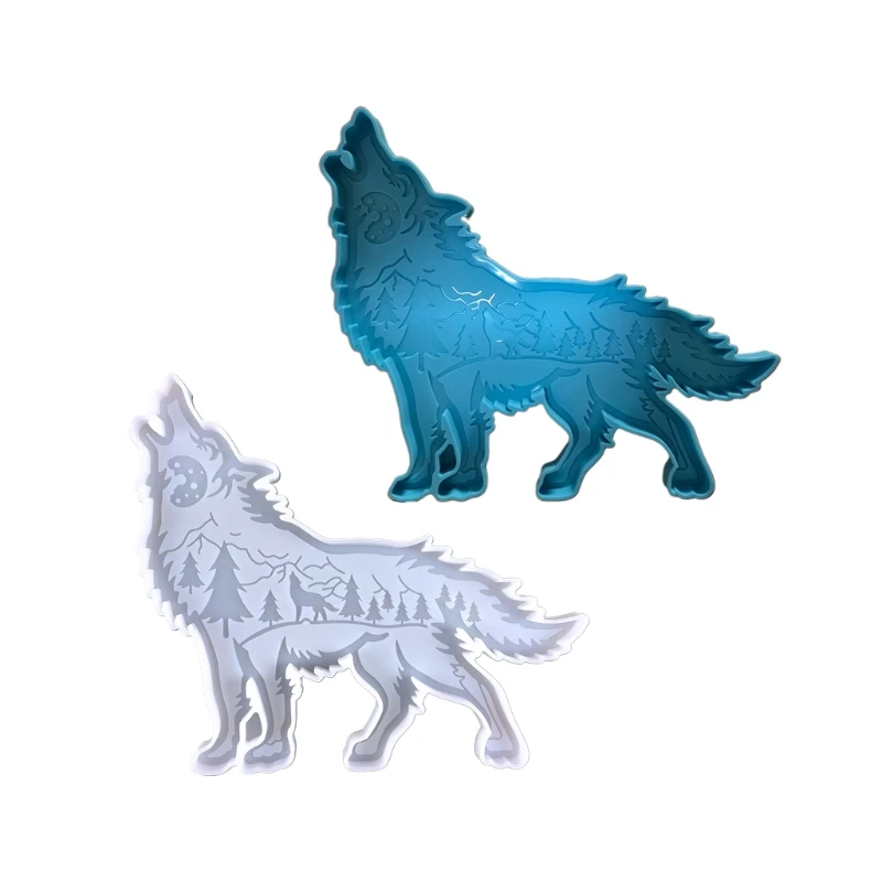 

Silica Gel Wolf Wall Hanging Mould with Cultural Significance of the Wolf N58F