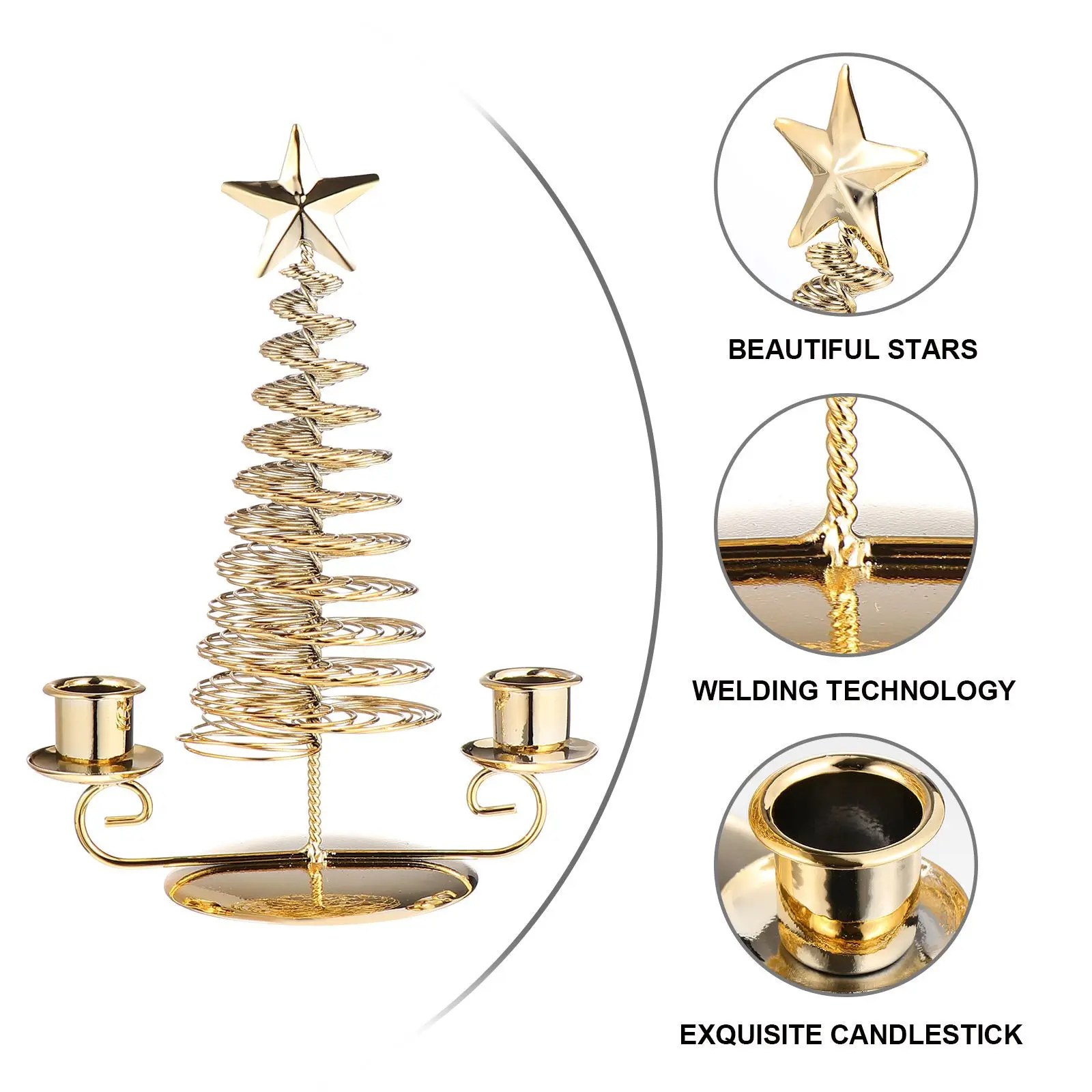 

Holder Iron Metal Desktop Decorative Stand Christmas Valentine Party Home Decor Art Retro Style Xmas Candlestick