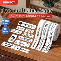 Wodoodporny papier etykietowy z nadrukiem olejowym Taśma cenowa Odporna na zarysowania naklejka na etykiety dla Niimbot D11 D110 D101 H1S