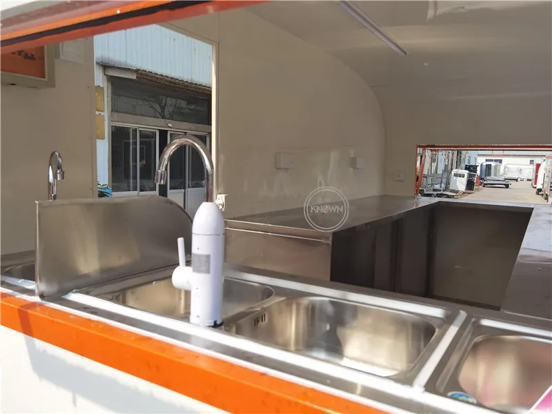 الصين الآيس كريم كشك عربة الشارع الوجبات السريعة المطاعم مقطورة المحمول هوت دوج البيتزا بيع شاحنة فان