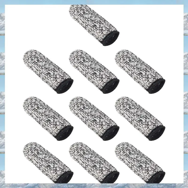 2025 Hot Style 10 PCS Finger Cots Cut Resistant Protection, Extender For Kitchen, Work, Sculpture, Anti-Slip, Reusable
