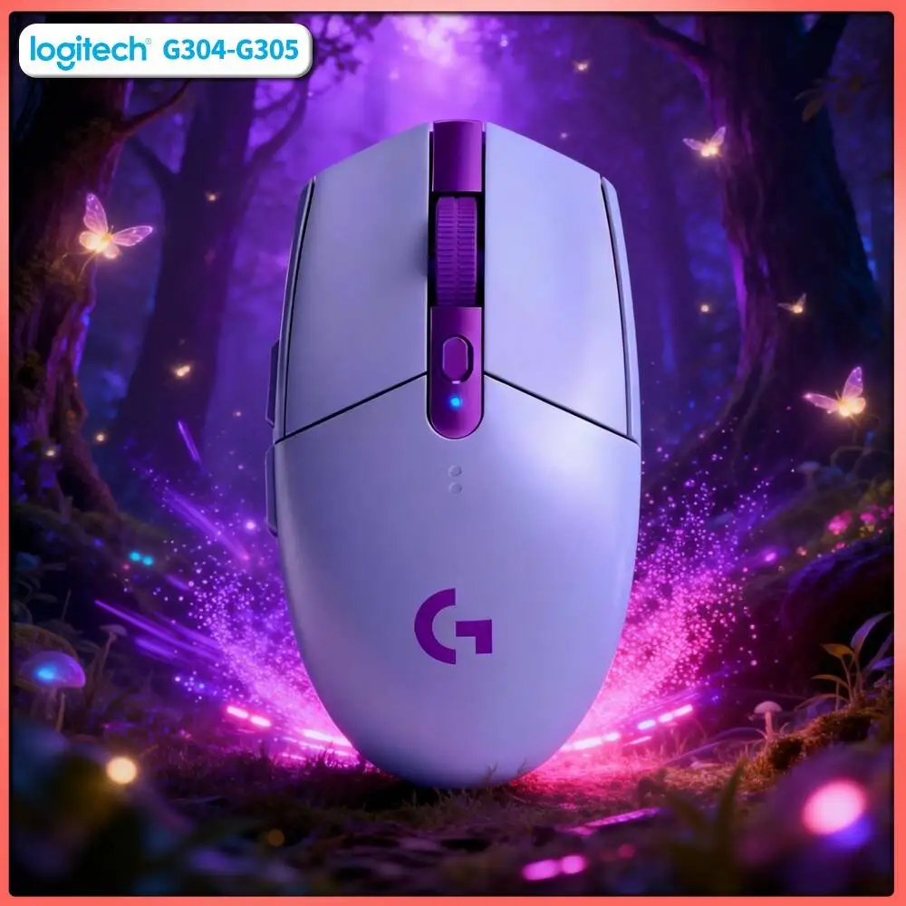 Logitech G304 Wireless Gaming Mouse 12000 DPI HERO Sensor LIGHTSPEED 1ms 9-Month Battery Office Responsive Control Users