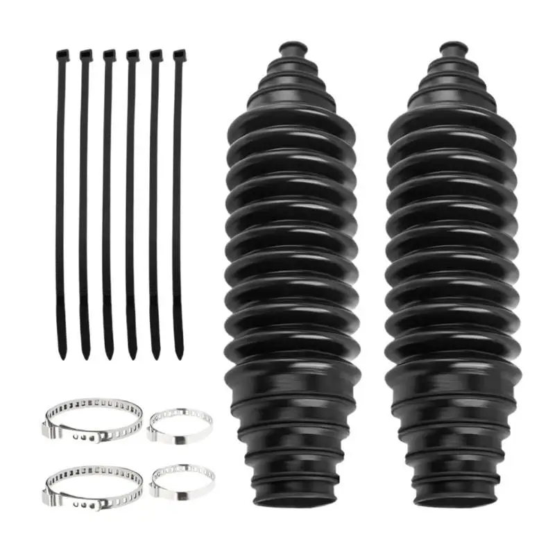 Tie Rod Boots 12-Piece Rack And Pinions Bellows Front Steering Rack Boot Steering Rack Bellows Boots Wear-Resistant Tie Rod End