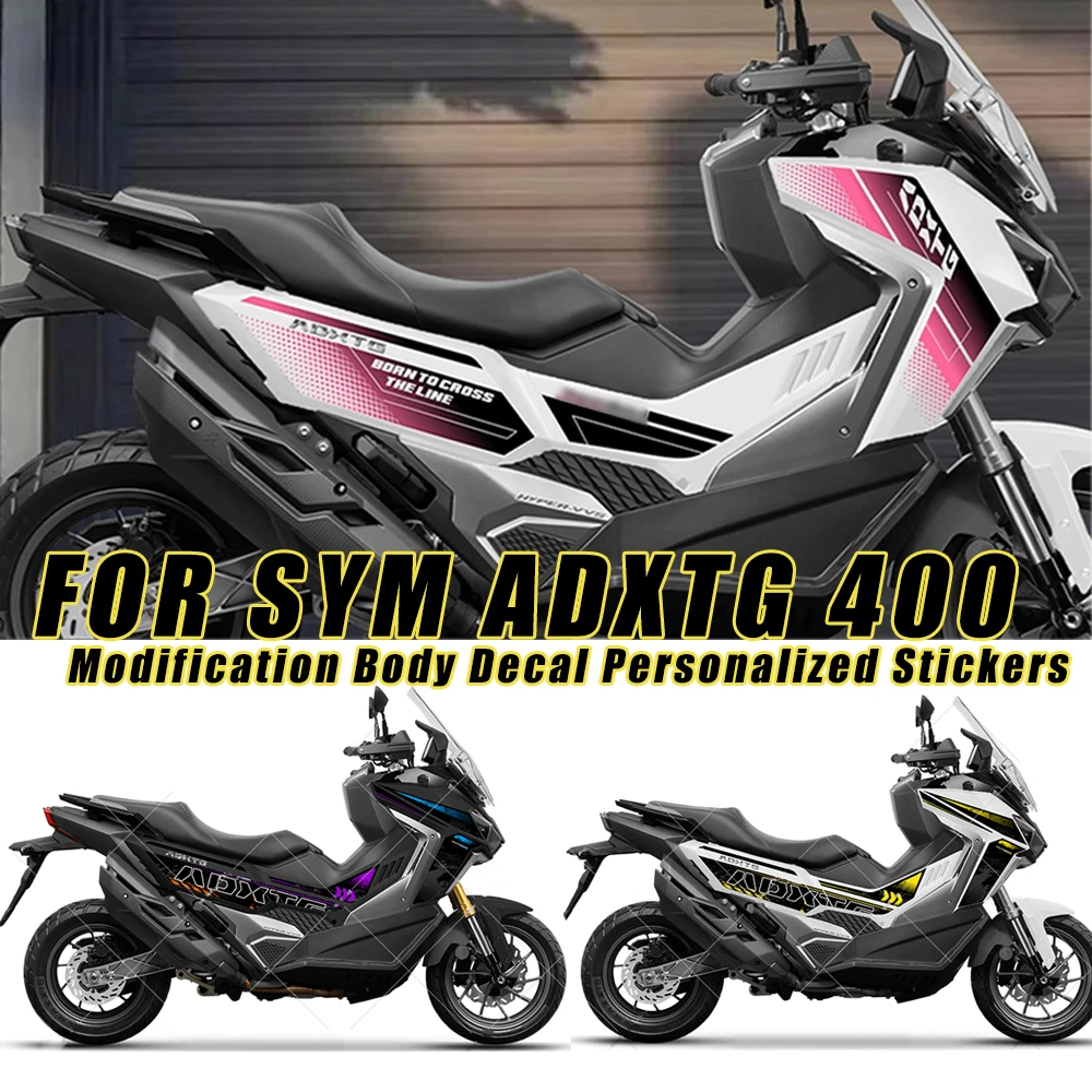 

FOR SYM ADXTG 400 ADX TG 400 ADXTG400 Motorcycle Refit Full Body Sticker Fuel Tank Side Decal Protector Decoration Sets Stickers