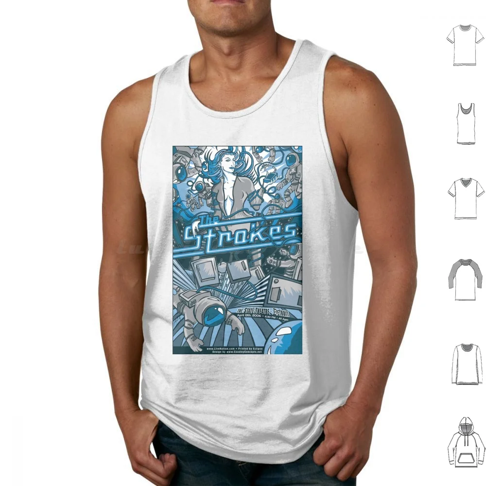 The Tank Tops Vest Sleeveless Logo Indie Monkey Music Sehat Sehat Ya Stroke Tidak Enak Strokes Ojo Arctic Anut Album