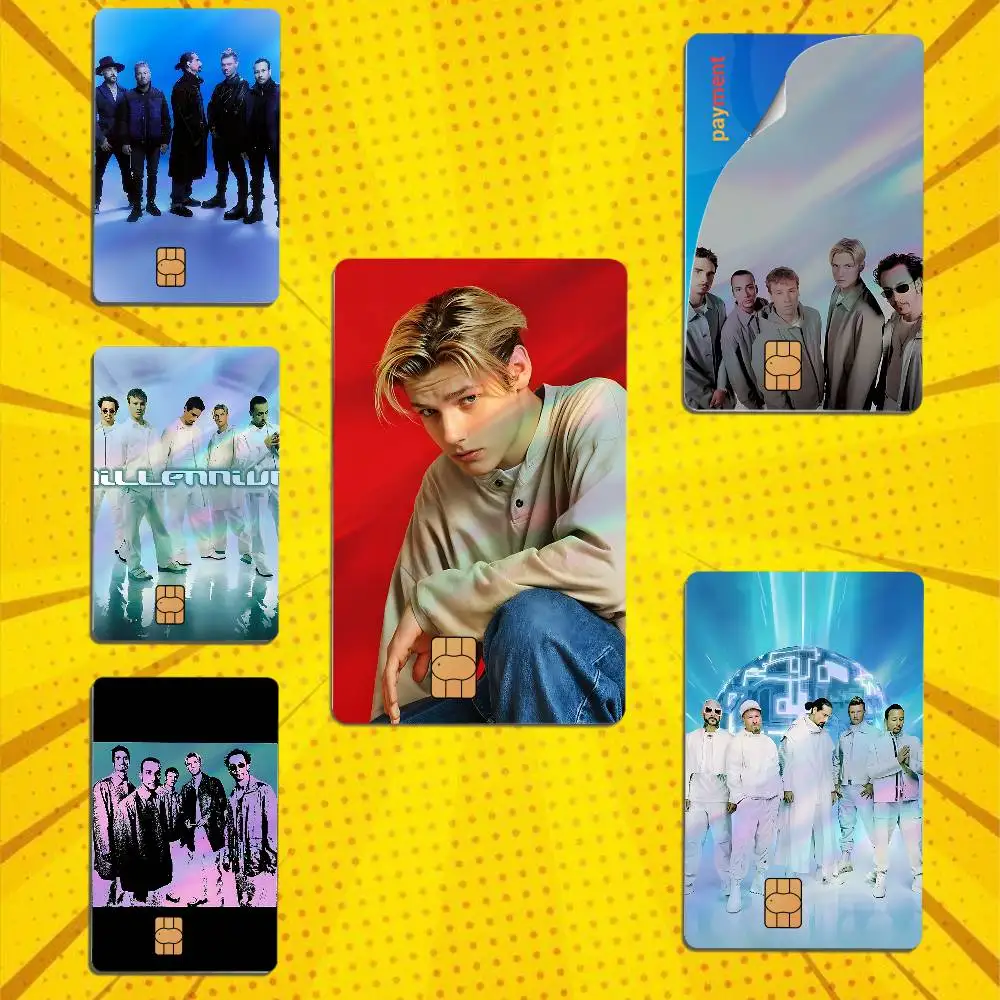 Nick Carter Boys BSB Backstreet Laser-like texture Card Stickers Credit Visa Debit Bank Charge Card Bus Metro Waterproof Sticker