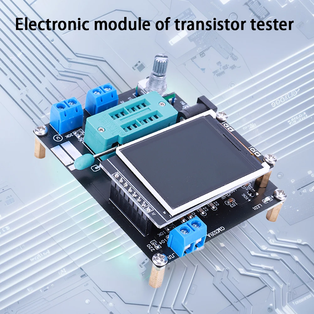 GM328 Transistor Tester LCR Diode Capacitance ESR Voltage Frequency Meter PWM GM328A Square Wave Generator Electronics Kit tools