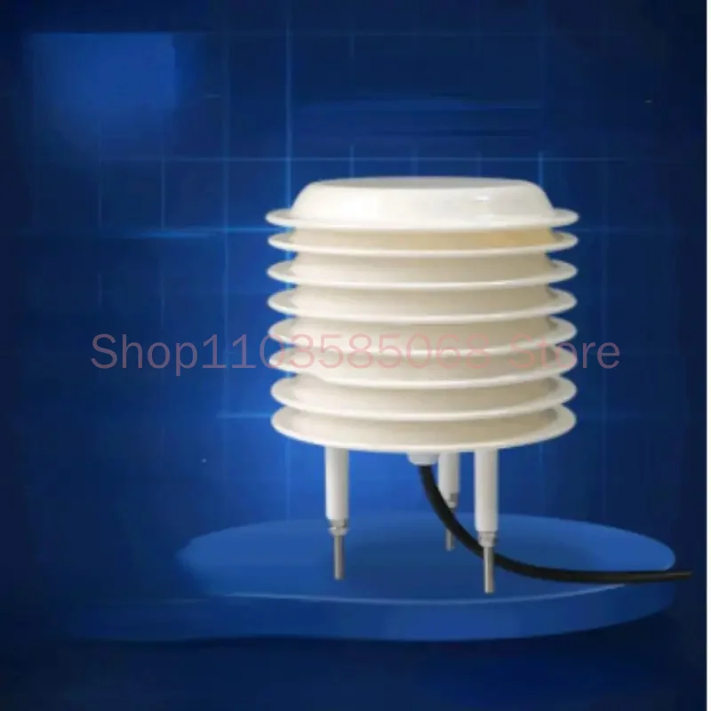 Weather Station Shelter Round ABS Plastic Weather Louver Box for Empty Instrument Shelter Meteorological Screen Weather Station