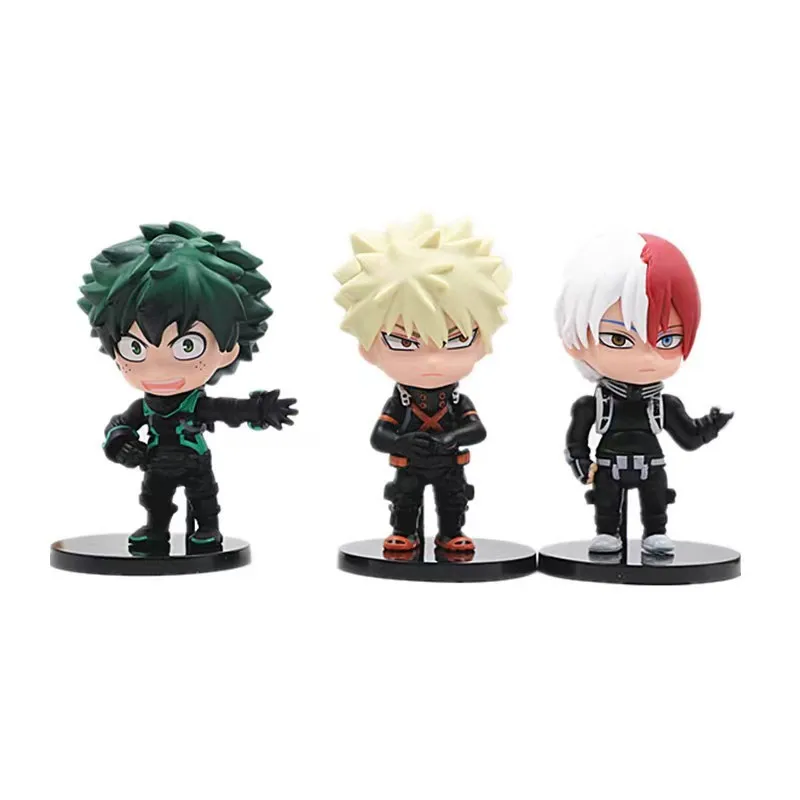 My Hero Academia Anime Figure Cute Deku Figurine Kawaii Midoriya Izuku PVE Model Toys Room Decor Exhibition Collectible for Gift