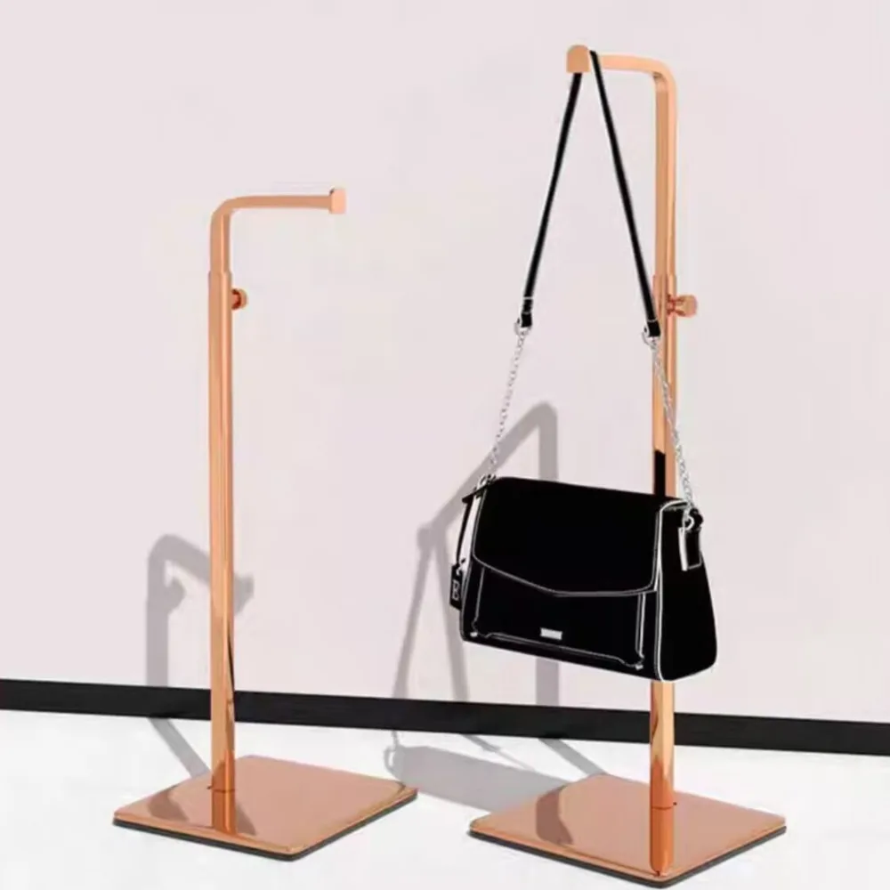 

1PCS Metal Handbag Rack Women Bag Display Stand Holder Adjustable Metal Wig Scarf Shelf For Bags Store