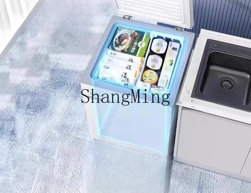 ZYY الفريزر المنزلي الموفر للطاقة والحفاظ على الطازجة ثلاجة صغيرة مبردة ومجمدة ثنائية الغرض