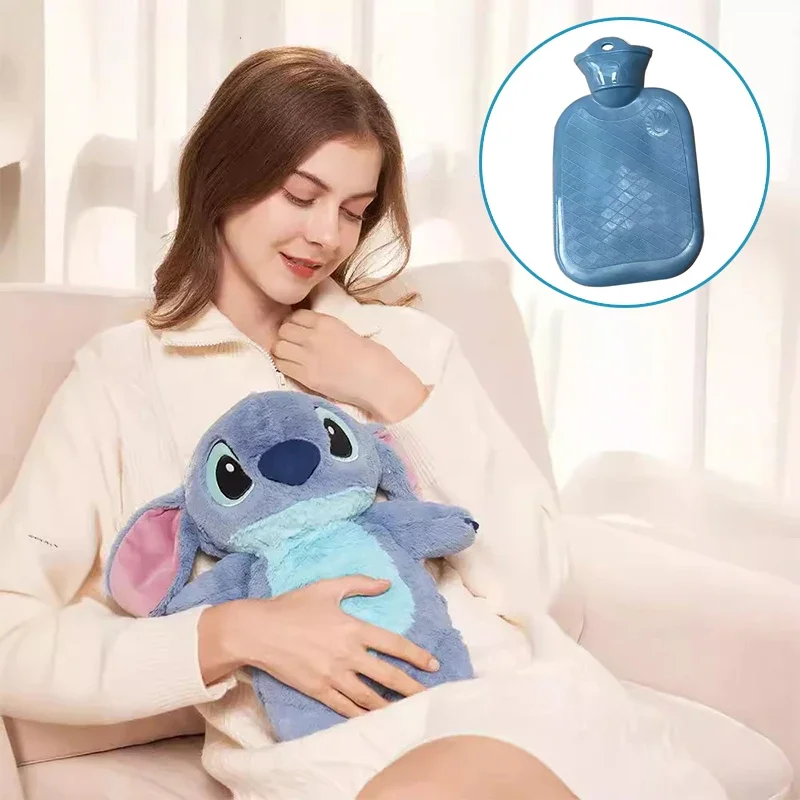 

500 мл стежка кукла ангел плюшевая впрыска воды сумка для горячей воды теплая мультяшная милая плюшевая грелка для бутылок с водой игрушка подарок на день рождения