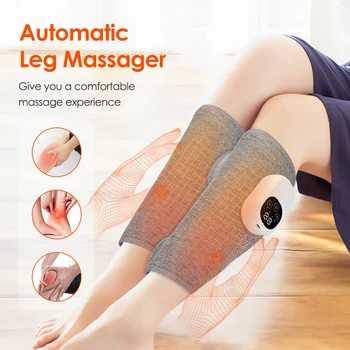 Masseur électrique de mollets et de jambes pour la circulation sanguine avec chaleur, Machine puissante de Massage des mollets et des jambes à pression d'air pour la relaxation musculaire