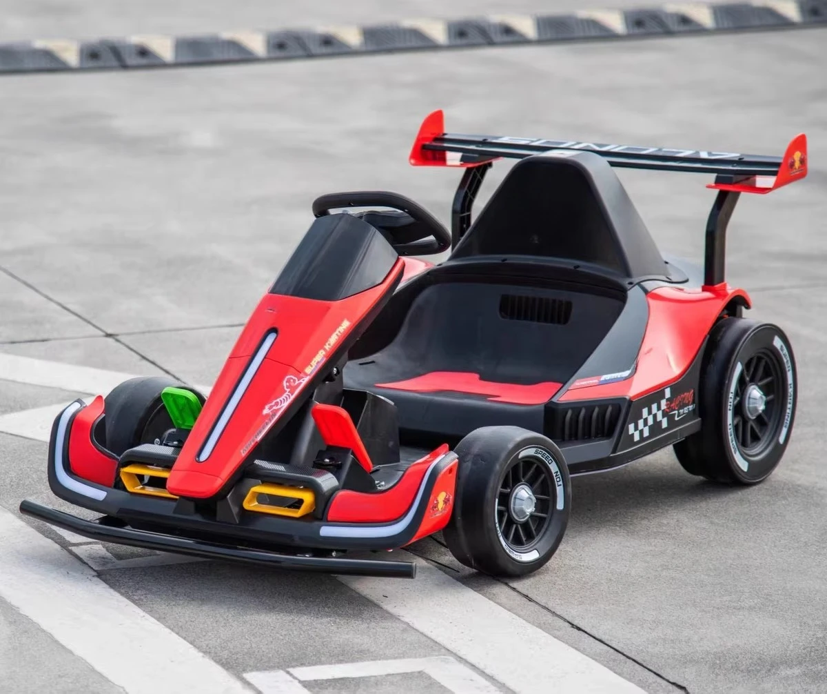 New Amusement Outdoor Family Speed Karting Racing Simulator Drift Kart Ride on Cars Game Console Adjustable Length for Riding