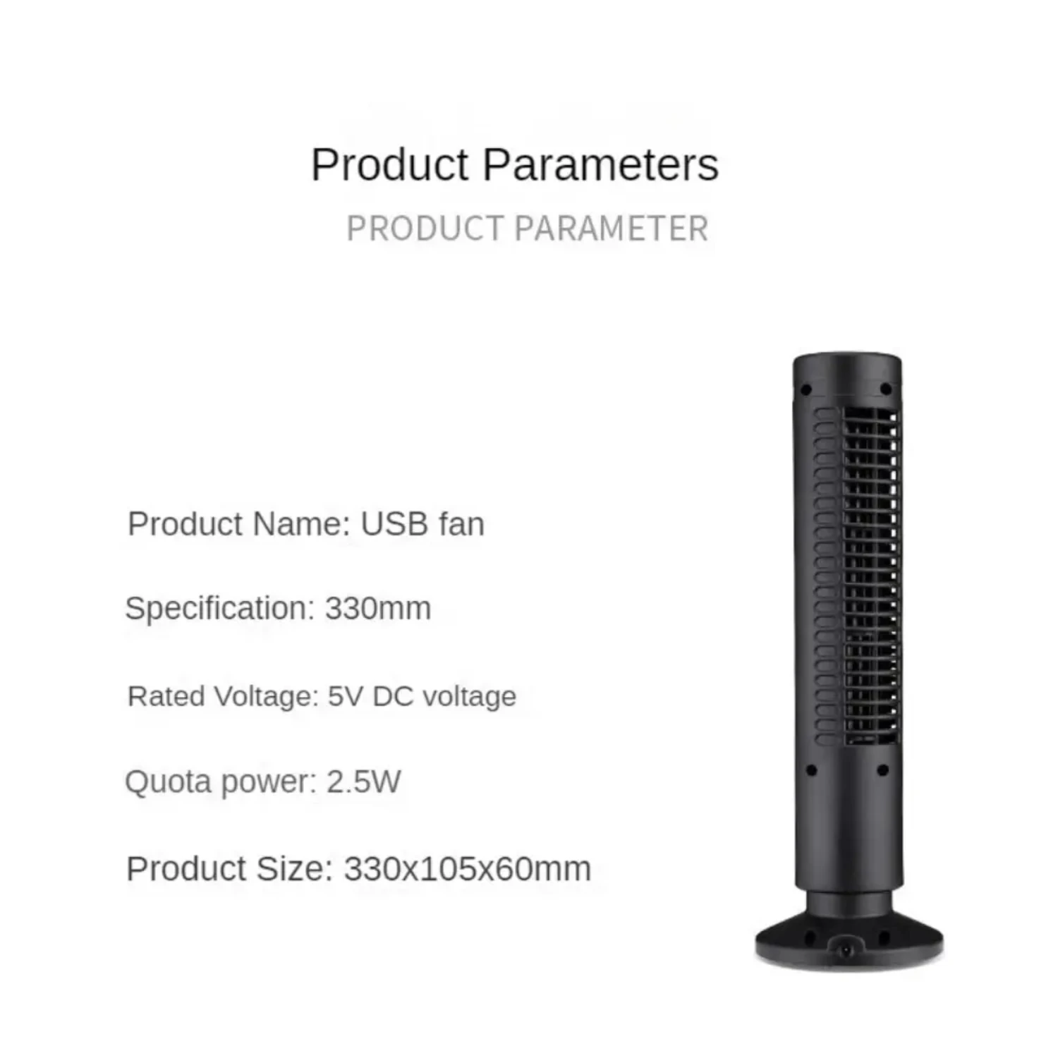 

Efficient and silent small bladeless cylinder tower fan for optimal atmosphere in office and bedroom - Ideal desktop fan with sp