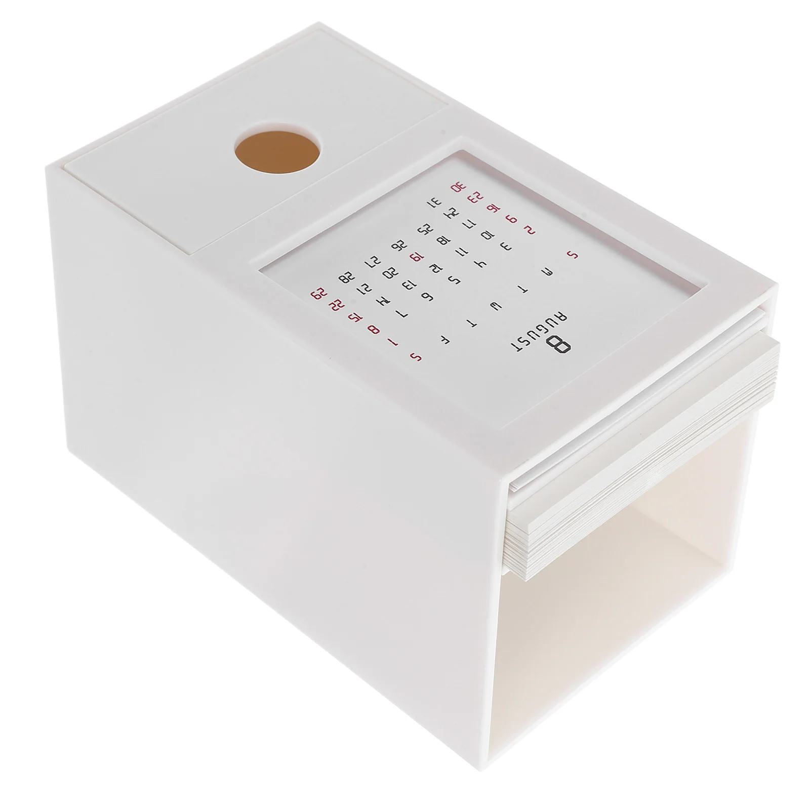 

1Set Multifunctional Desktop Pen Holder Calendar Plastic Pencil Cup Organizer for Office Stationery Storage